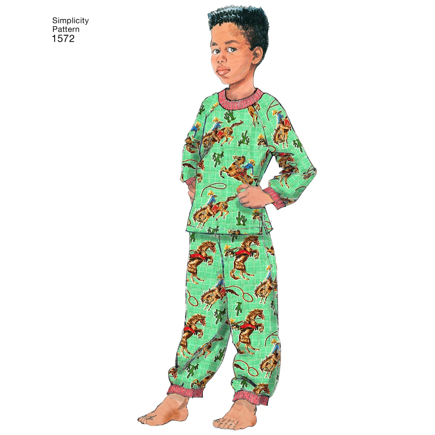 Simplicity Pattern 1572 Toddlers' and Child's Sleepwear and Robe