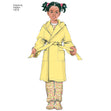 Simplicity Pattern 1572 Toddlers' and Child's Sleepwear and Robe