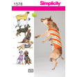 Simplicity Pattern 1578 OS Large Size Dog Clothes