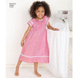 Simplicity Pattern 1722 Learn to Sew Child's and Girl's Loungewear