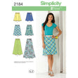 Simplicity Pattern 2184  Women's Skirts