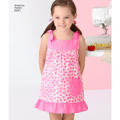 Simplicity Pattern 2241 Learn to Sew Child's & Girl's Dresses