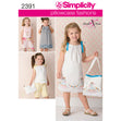 Simplicity Pattern 2391 Child's vintage pillow case fashion