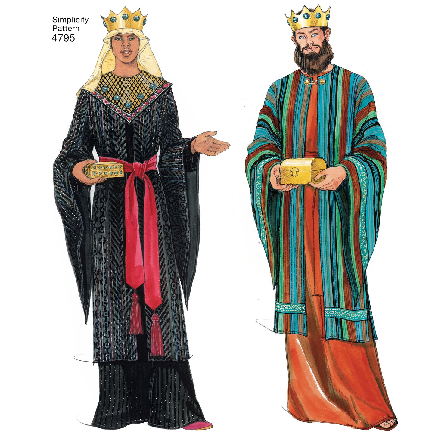 Simplicity Pattern 4795 Women's, Men & Teen Costumes