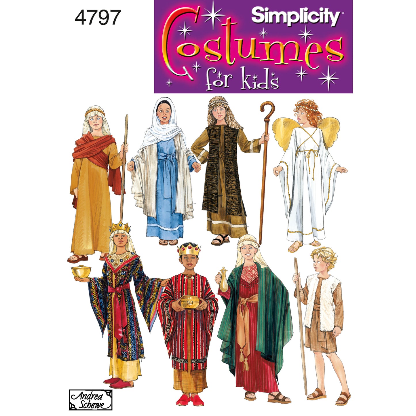 Simplicity Pattern 4797 Boy & Girl Costumes