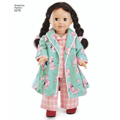 Simplicity Pattern 5276 OS Doll Clothes
