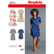 Simplicity Pattern 8014  Women's Shirt Dress