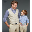 Simplicity Pattern 8023 Boys' and Men's Vest, Bow-tie, Cummerbund and Ascot