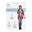 Simplicity Pattern 8172 Misses' Fashion Kimonos with Length, Fabric and Trim Variations
