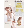 Simplicity Pattern 8228 Women's Soft Cup Bras and Panties