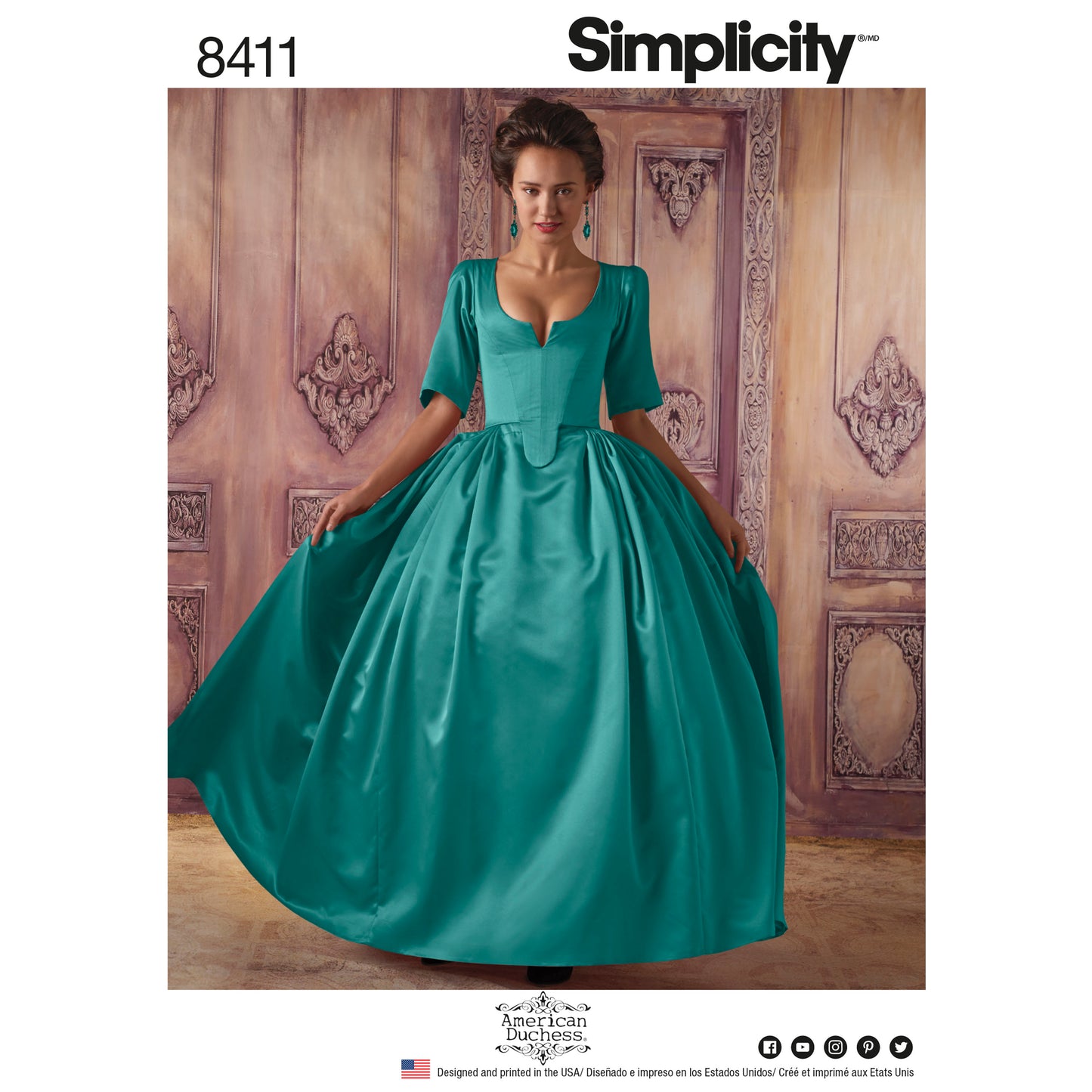 Simplicity Pattern 8411 Women’s 18th Century Costume