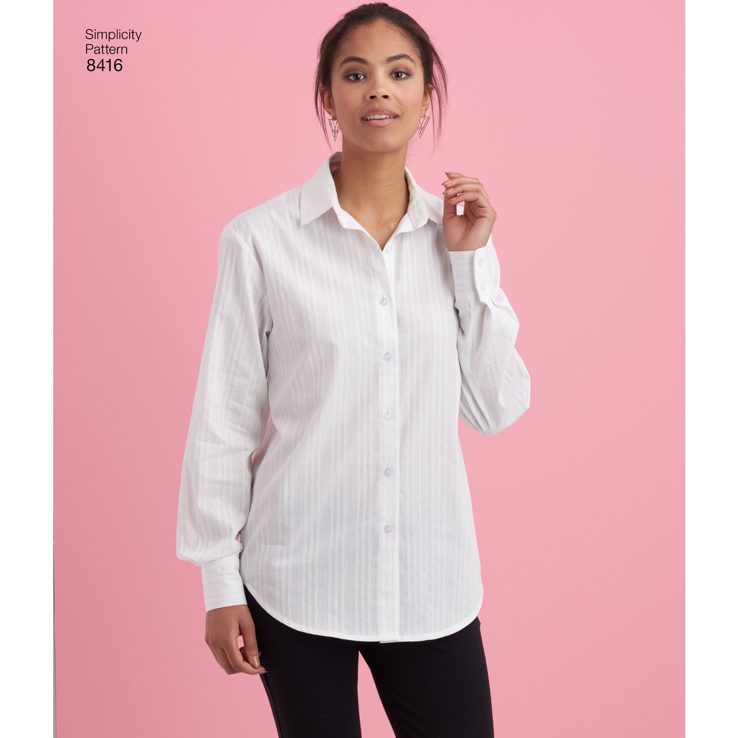 Simplicity Pattern 8416 Women's Shirt with Back Variations