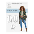 Simplicity Pattern 8419 Misses' Kimono Style Wrap with Variations