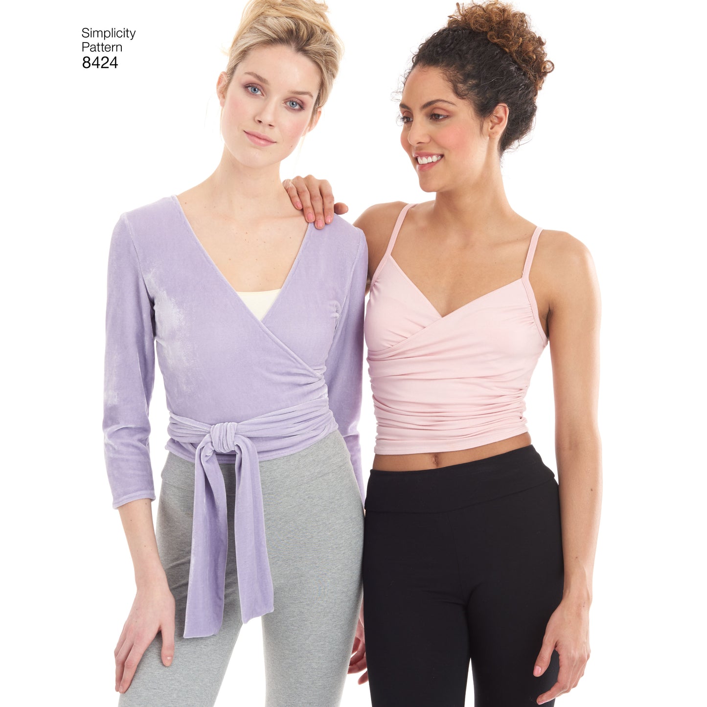 Simplicity Pattern 8424 Women's Knit Leggings in Two Lengths and Three Top Options