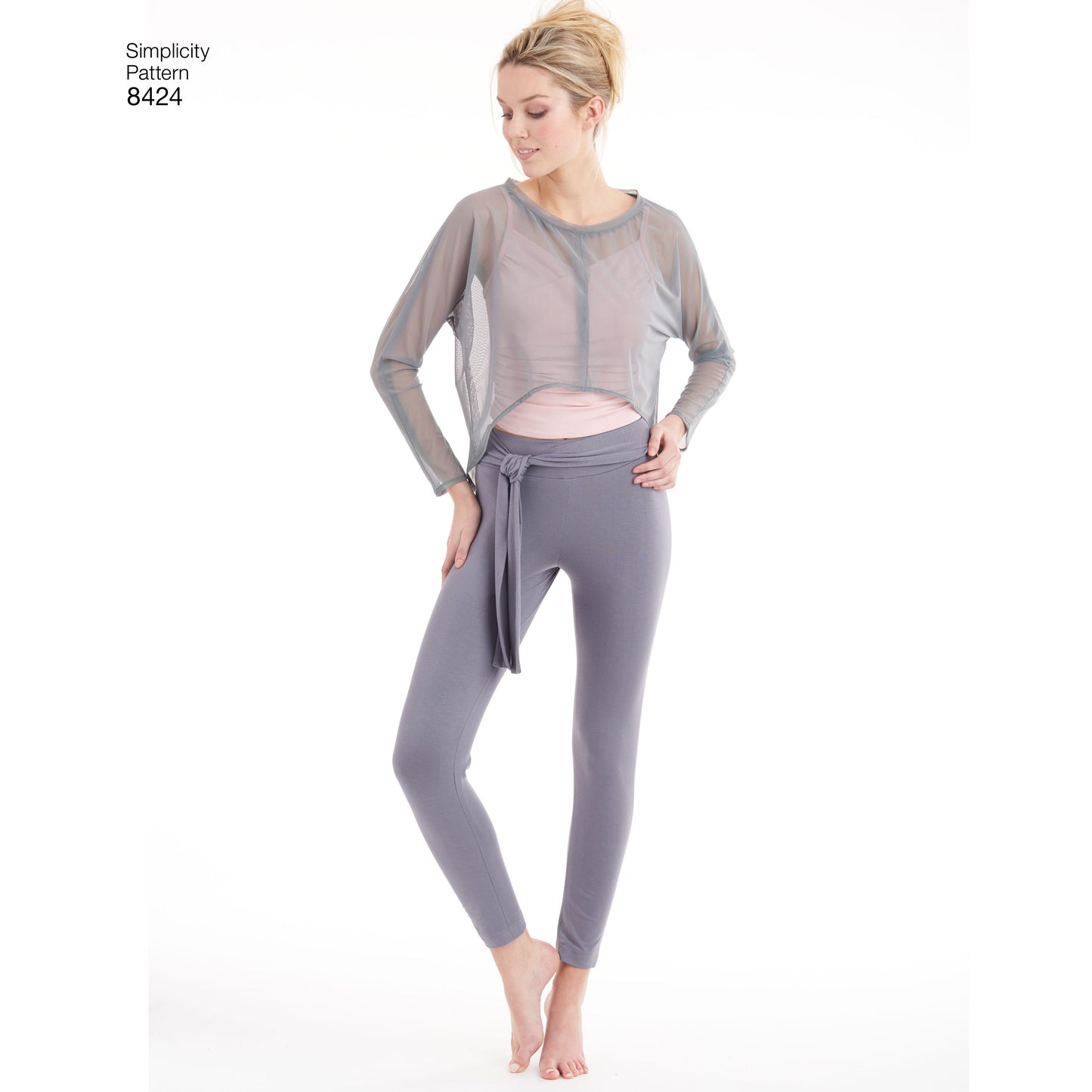 Simplicity Pattern 8424 Women's Knit Leggings in Two Lengths and Three Top Options