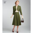 Simplicity Pattern 8462 Women’s Vintage Blouse, Skirt and Lined Bolero