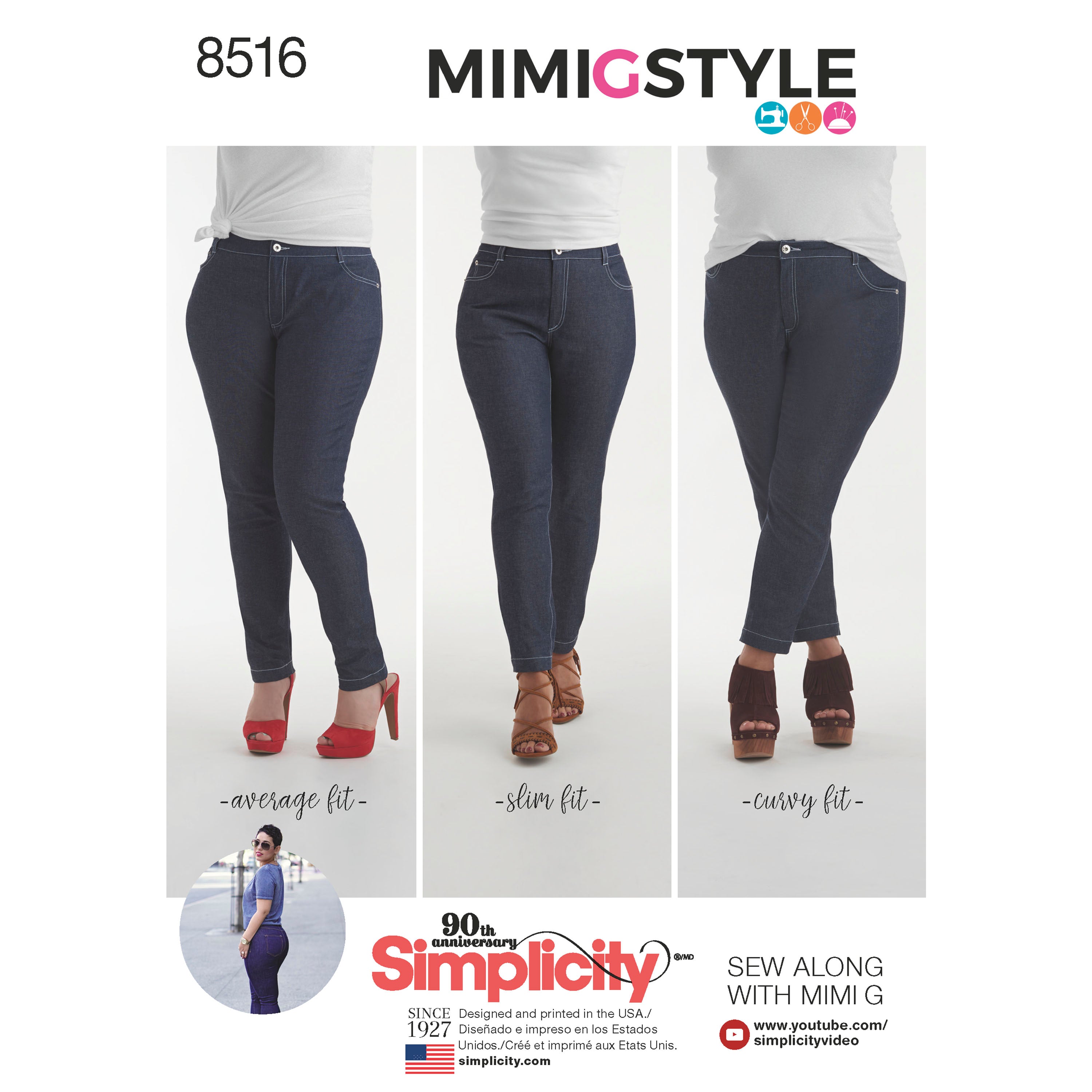 S8655, Simplicity Sewing Pattern Misses' High-Waisted Pants and Tie Top by  Mimi G Style