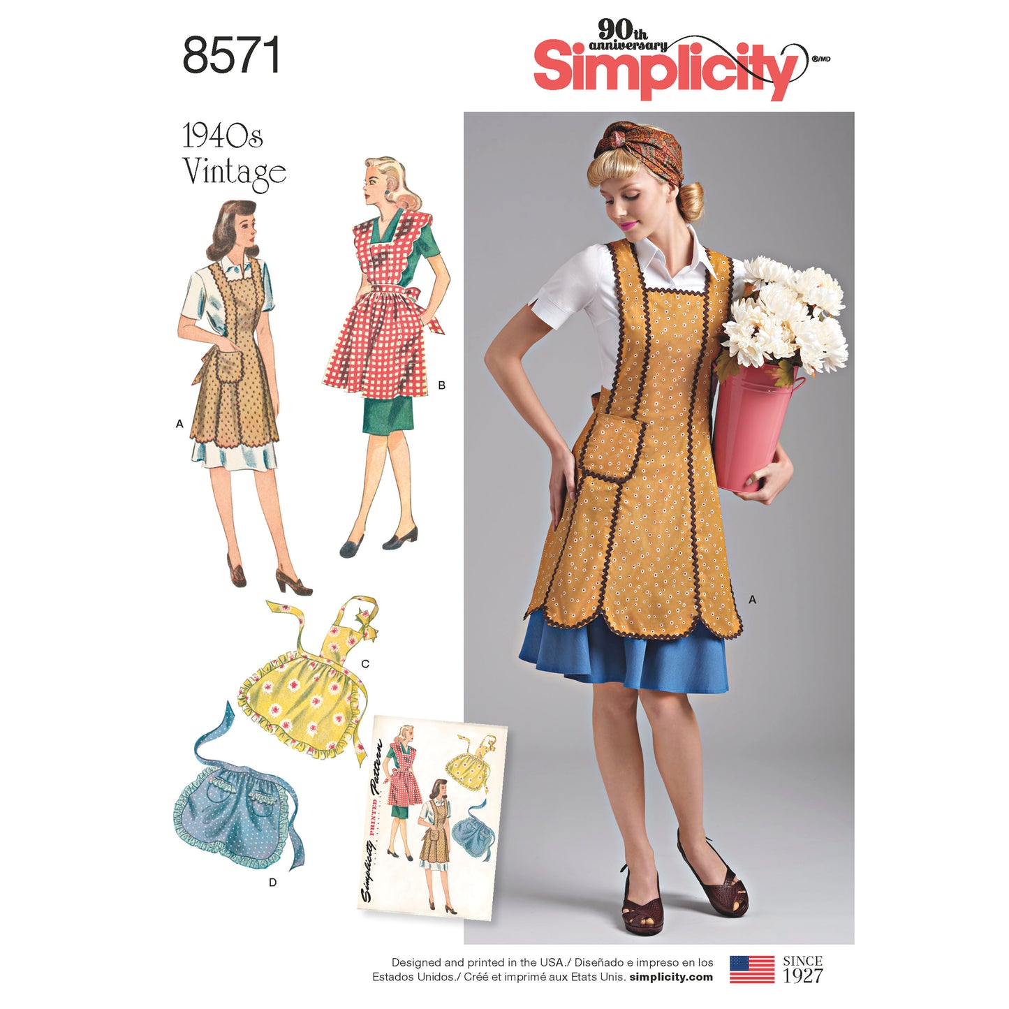 Simplicity Pattern 8571 Women’s' Vintage Aprons