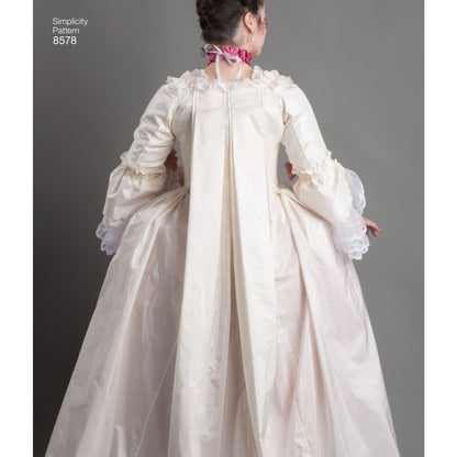 Simplicity Pattern 8578  Women’s' 18th Century Gown