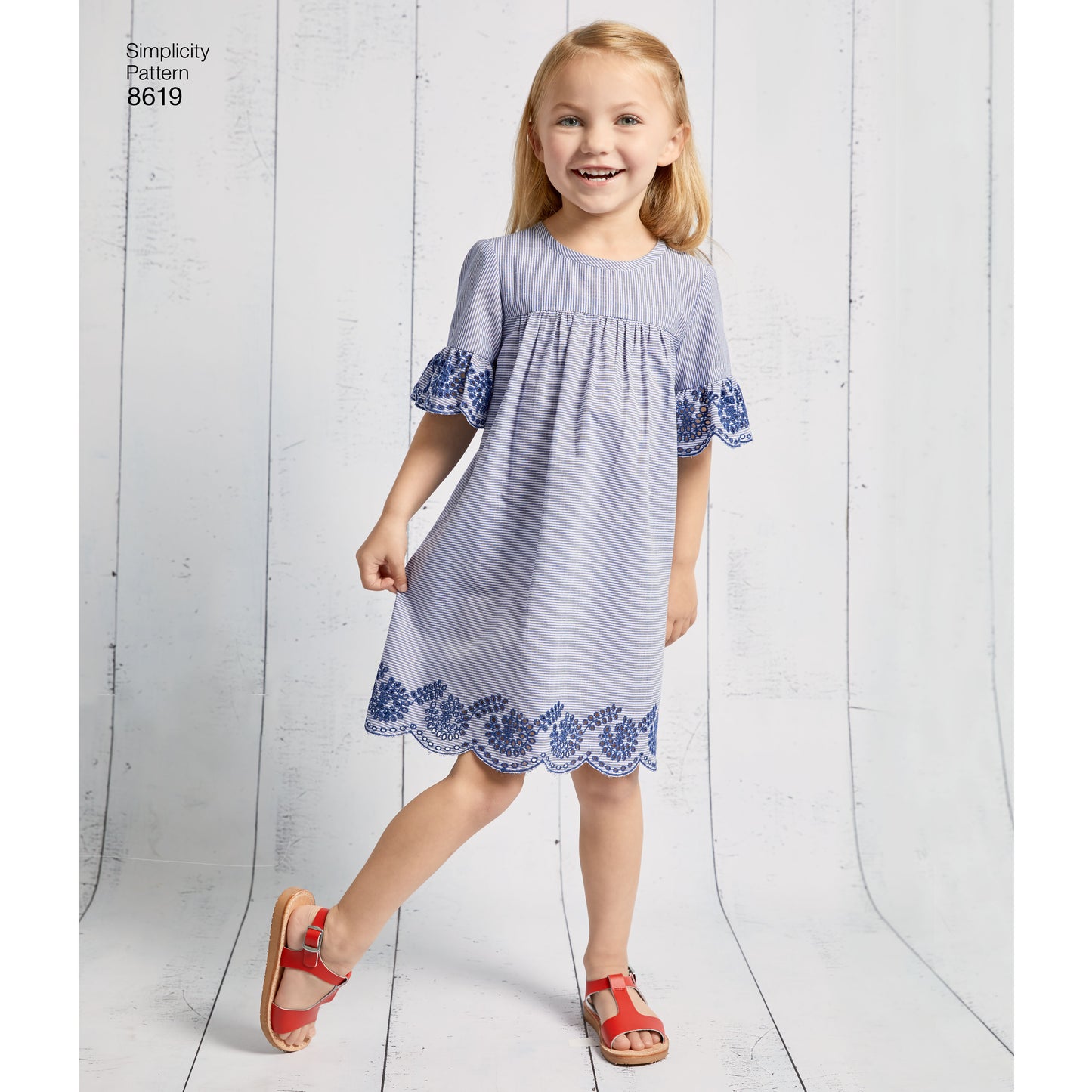 Simplicity Pattern 8619 Child's Easy to Sew Dresses