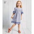 Simplicity Pattern 8619 Child's Easy to Sew Dresses