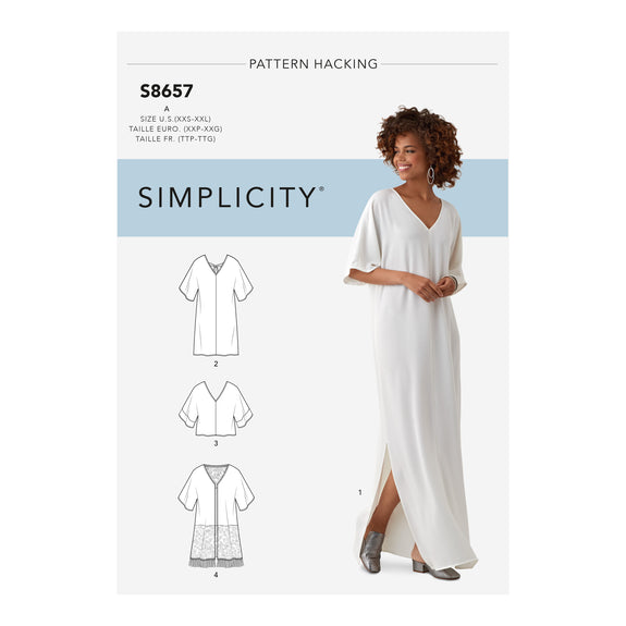 Simplicity Pattern 8657 Misses' Caftan with Options for Design Hacking –  Lincraft