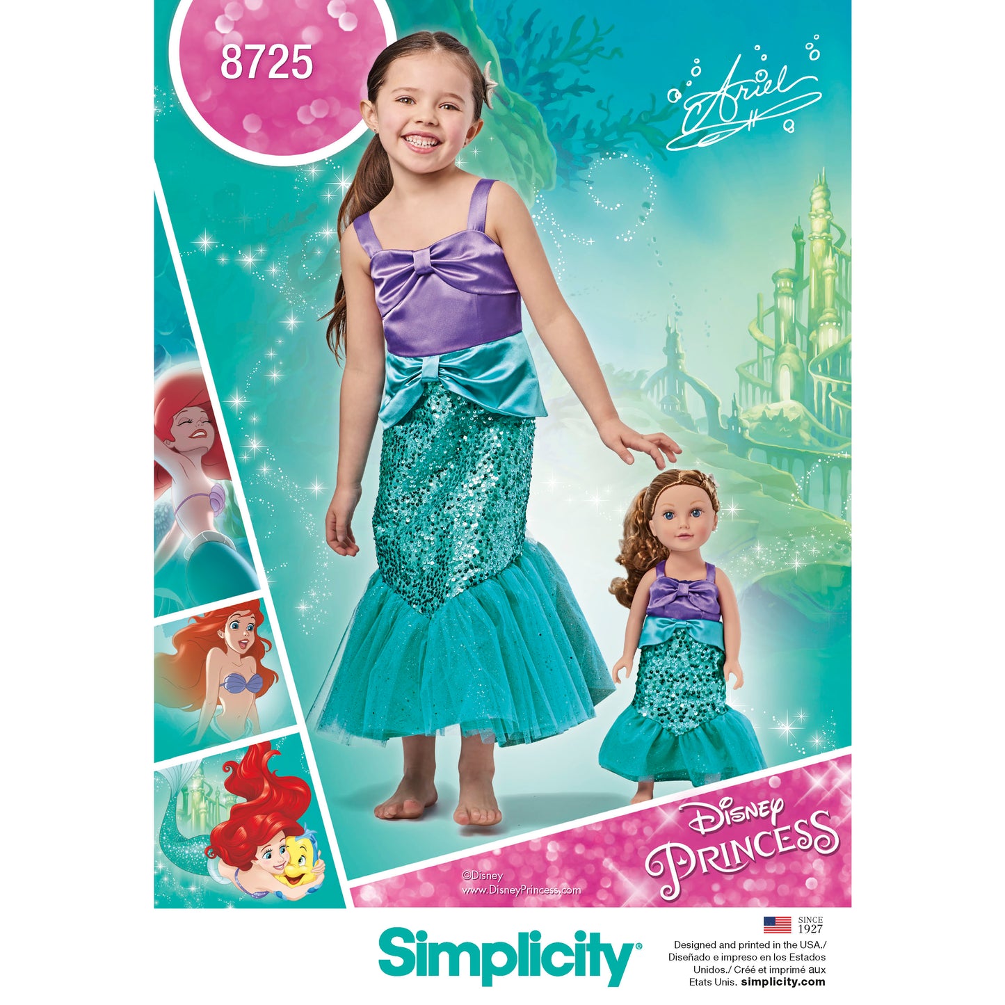 Simplicity Pattern 8725 Child's and 18" Doll Costumes