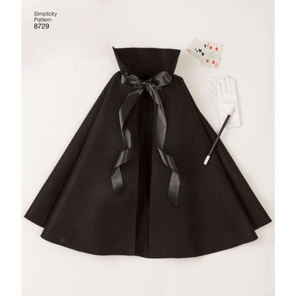 Simplicity Pattern 8729 Child's Cape Costumes
