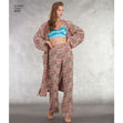 Simplicity Pattern 8800 Misses' Robe, Pants, Top and Bralette
