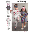 Simplicity Pattern 8806 Child Dress, Top, Pants, Eye Mask and Slippers