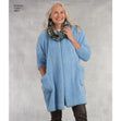 Simplicity Pattern 8811 Misses' Knit Sweater, Scarf and Headband