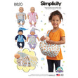 Simplicity Pattern 8820 15" Baby Doll Clothes
