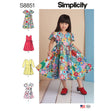 Simplicity Pattern 8851 Child's Dresses