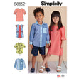 Simplicity Pattern 8852 Child's Dresses and Shirt