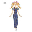 Simplicity Pattern 8865 11 1/2" Fashion Doll Clothes
