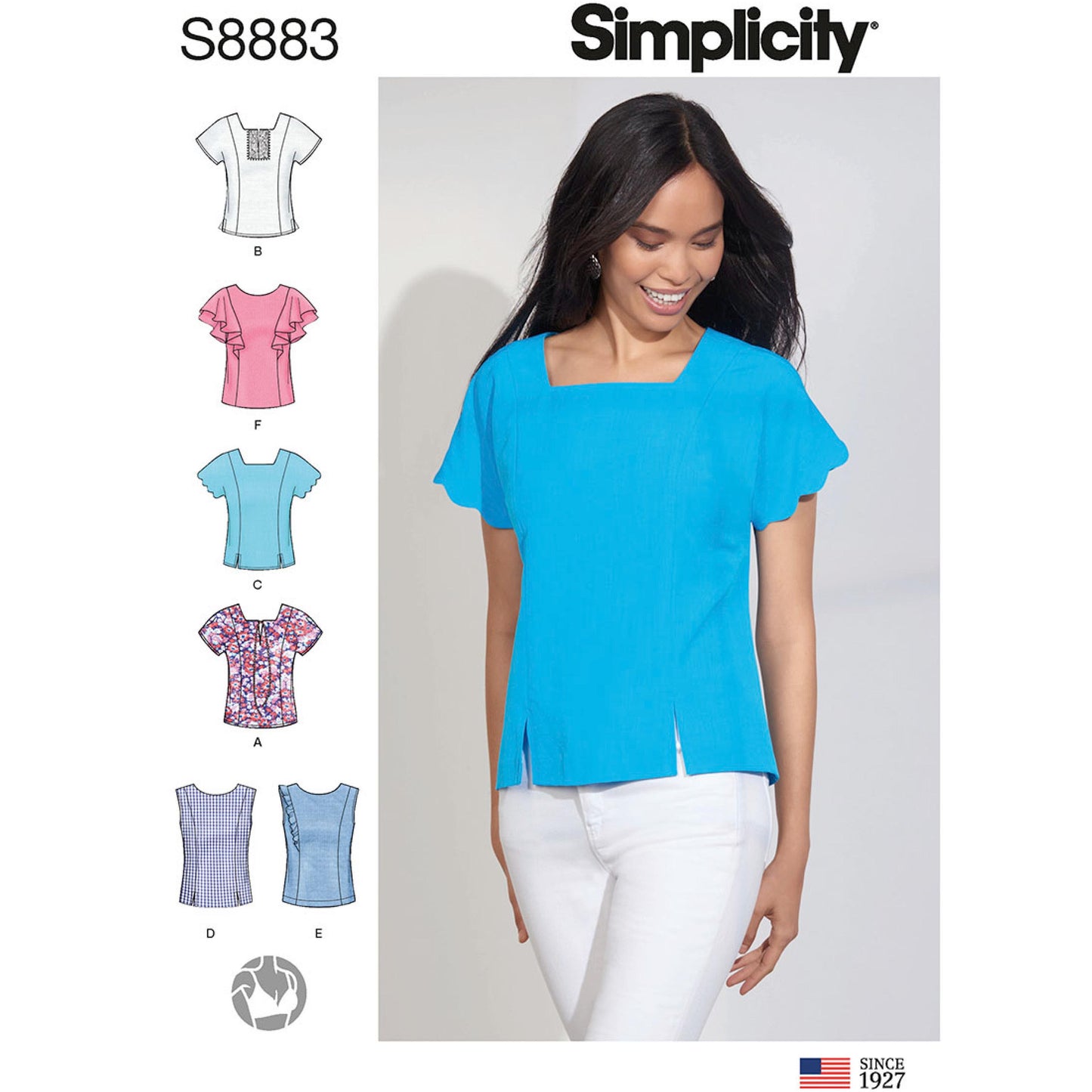 Simplicity Pattern 8883 Misses' Tops