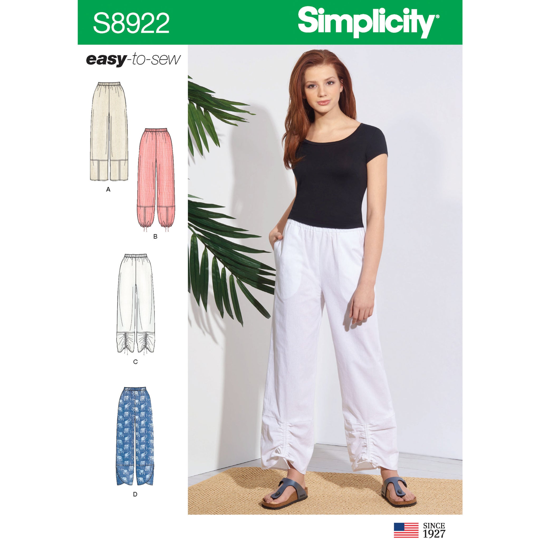 Simplicity 9113 Misses' Tunic, Top & Pull On Pants