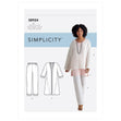 Simplicity Pattern 8924 Misses' Jacket, Top, Tunic & Pull-on Pants