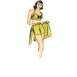 Simplicity Pattern 8932 Misses' Vintage Bikini Top, Shorts, Wrap, Skirt and Coat