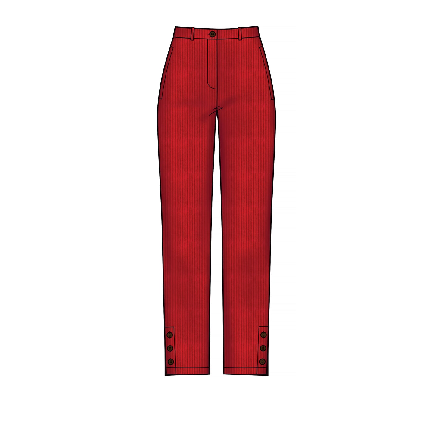 Simplicity Pattern 8957 Misses' Slim Leg Pant with Variations