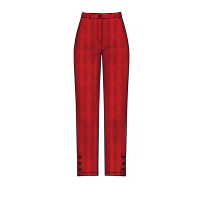 Simplicity Pattern 8957 Misses' Slim Leg Pant with Variations