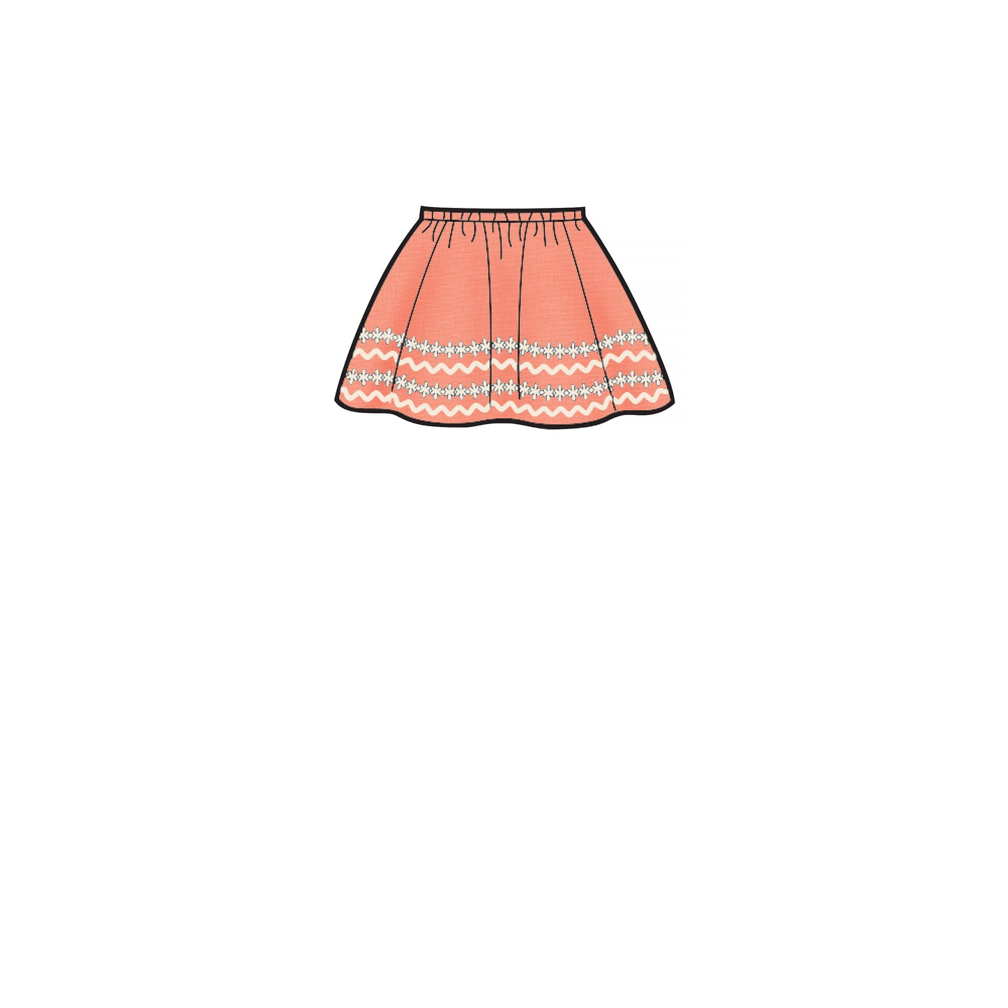 Simplicity Pattern 8961 Children's, Girls', and Dolls' Skirts