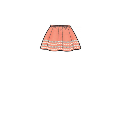 Simplicity Pattern 8961 Children's, Girls', and Dolls' Skirts