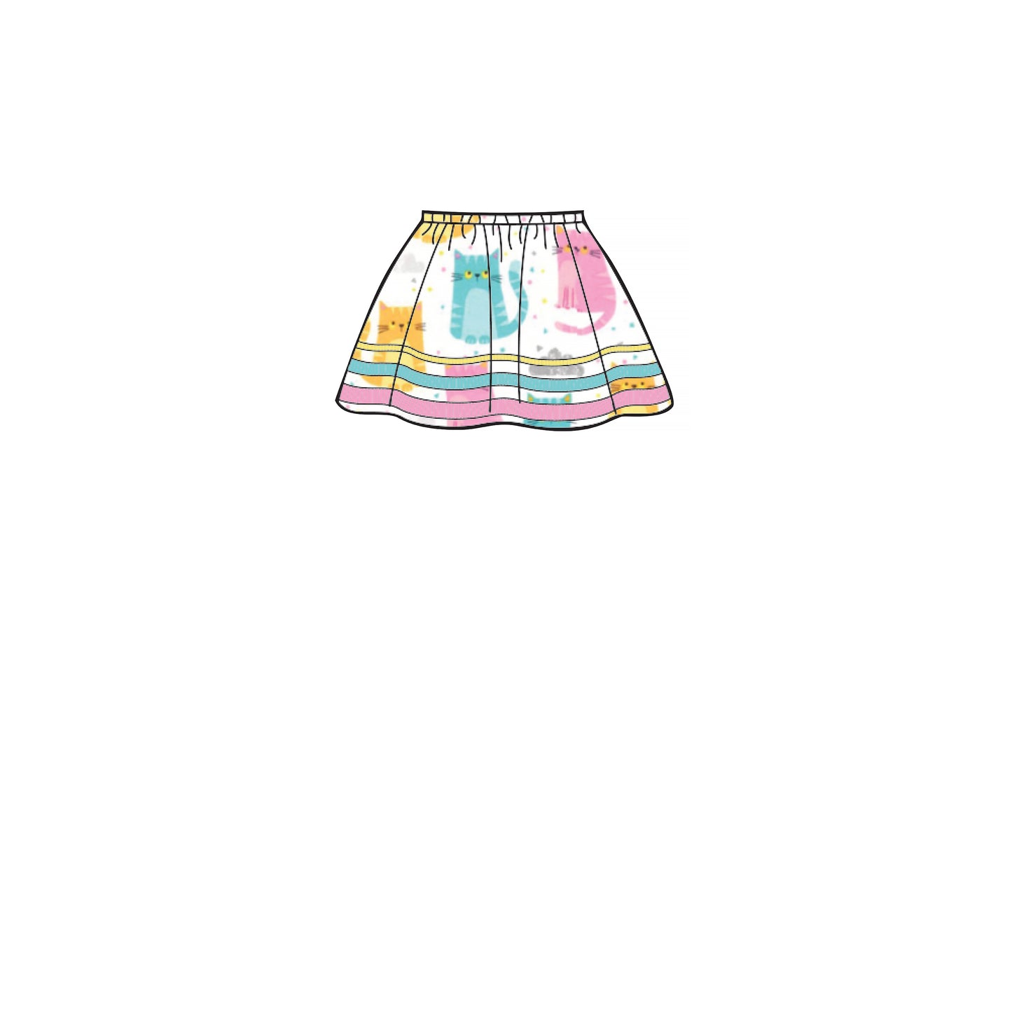 Simplicity Pattern 8961 Children's, Girls', and Dolls' Skirts