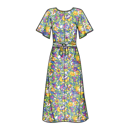 Simplicity Pattern 8981 Misses' Front Tie Dresses