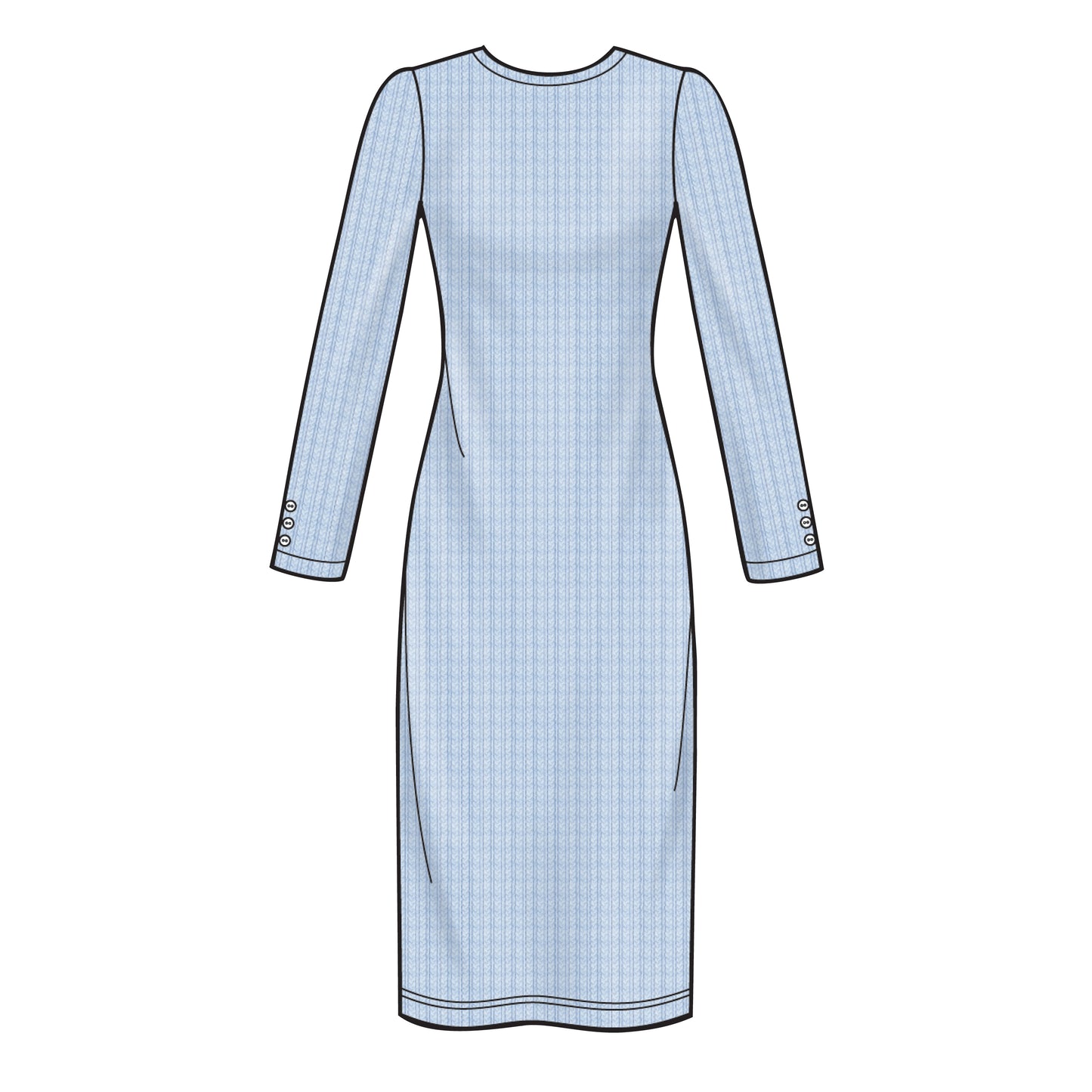 Simplicity Pattern 8982 Misses' Knit Two Piece Sweater Dress, Tops, Skirts