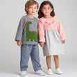 Simplicity Pattern 9023 Toddlers' Dresses, Top & Pants