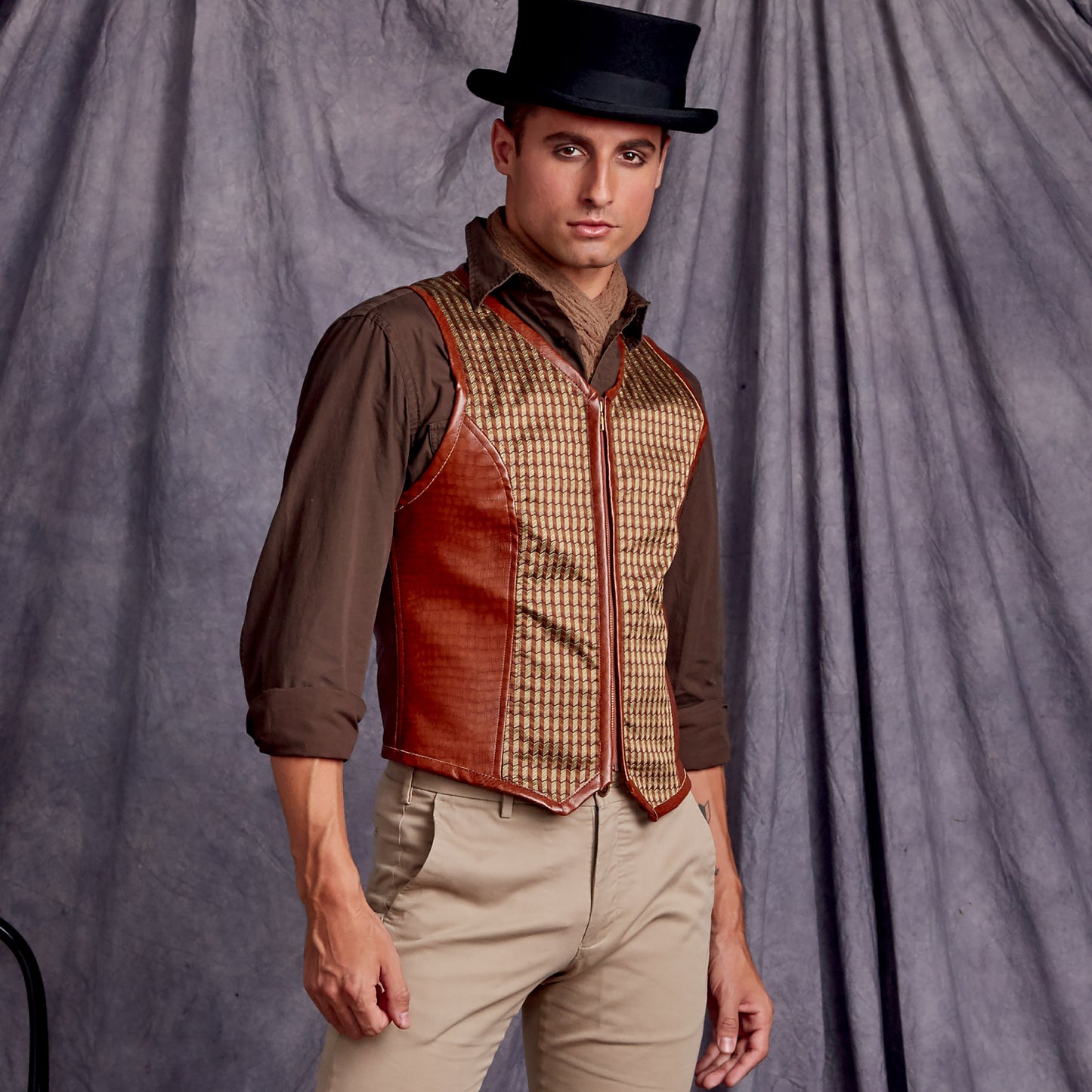 Simplicity Pattern 9087 Men's Steampunk Corset Vests