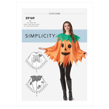 Simplicity Pattern 9169 Misses' Character Poncho Costumes