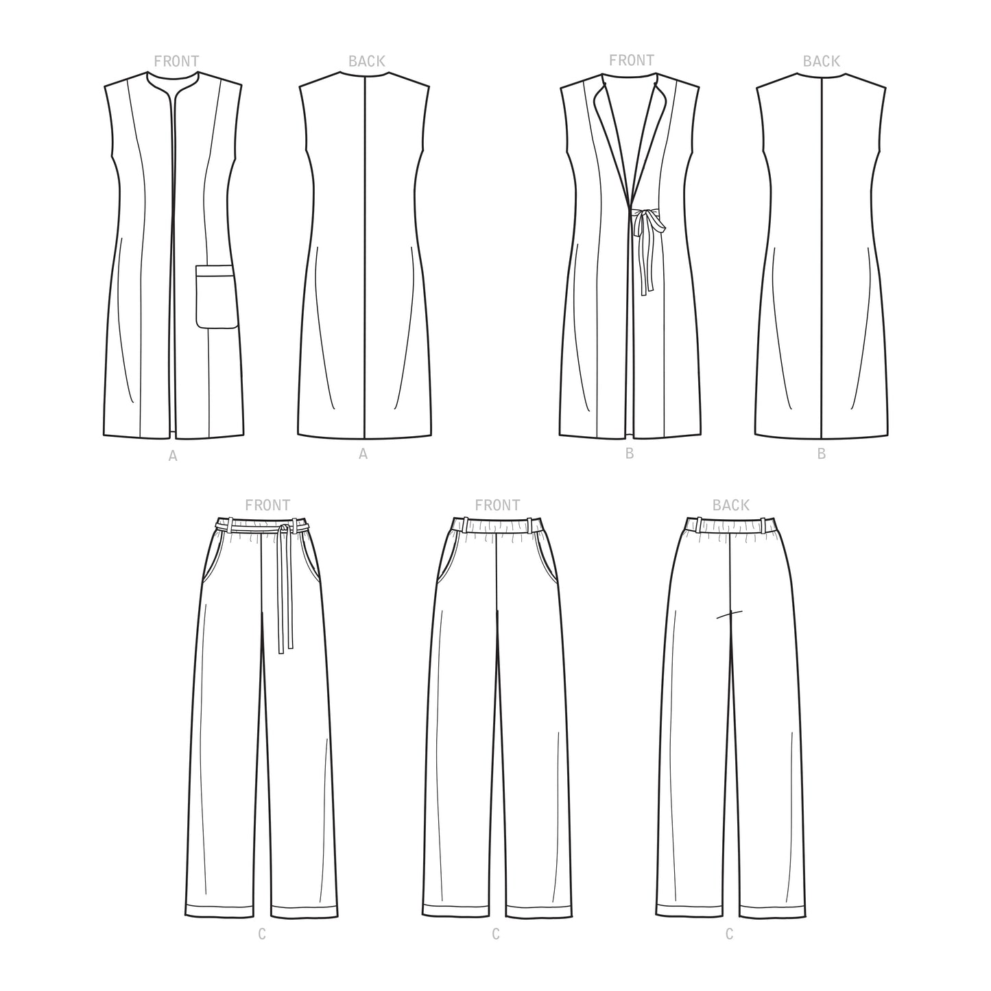 Simplicity Pattern S9184 Misses' & Women's Vest & Pants